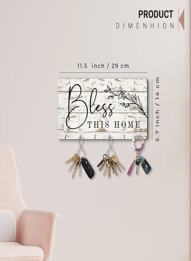 HOTHOUSE Unique Stylish Modern Wooden Key Holder for Home Decor Living Room Office with Stylish Key Organizer | Designer Wall Decor | Wall Art Decorative Items | Wall Decoration (Hanging 2) - Image 5